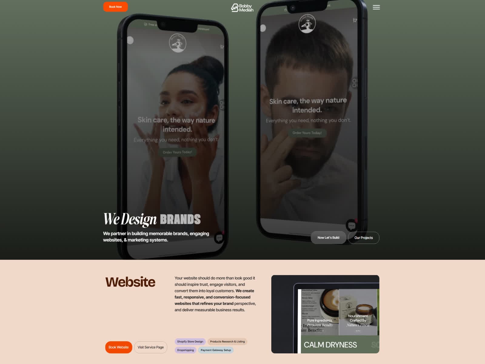 bobbymediah.com homepage screenshot