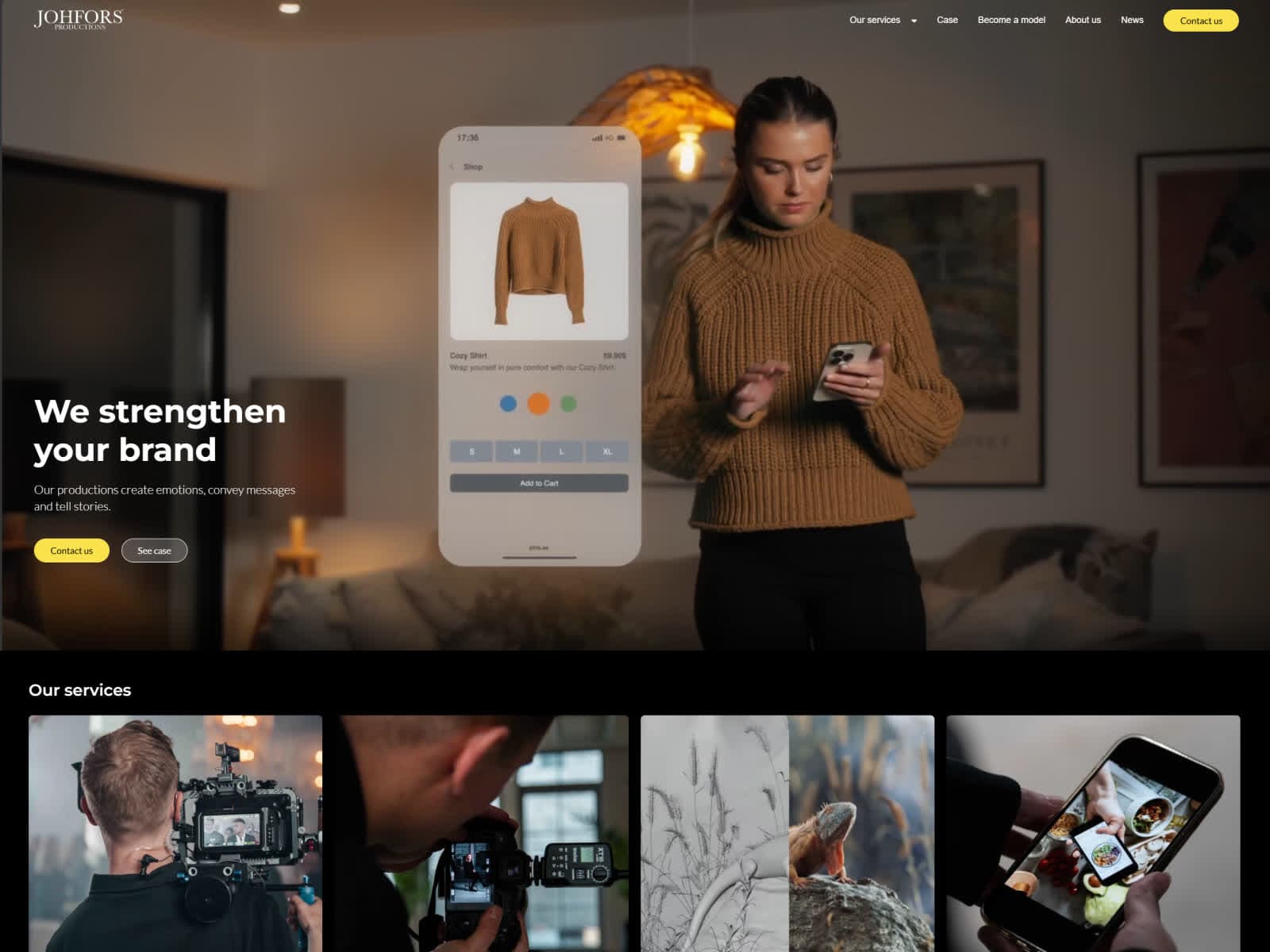 johfors.se homepage screenshot