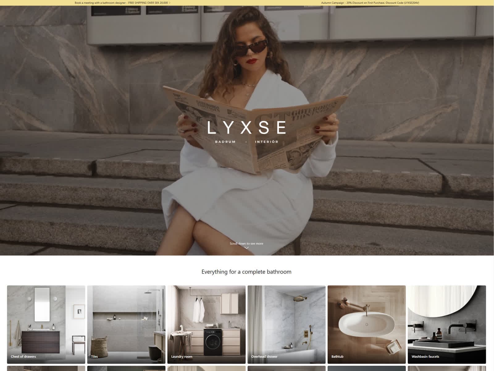 lyxse.com homepage screenshot