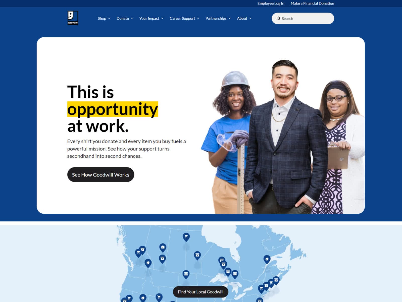 goodwill.org homepage screenshot