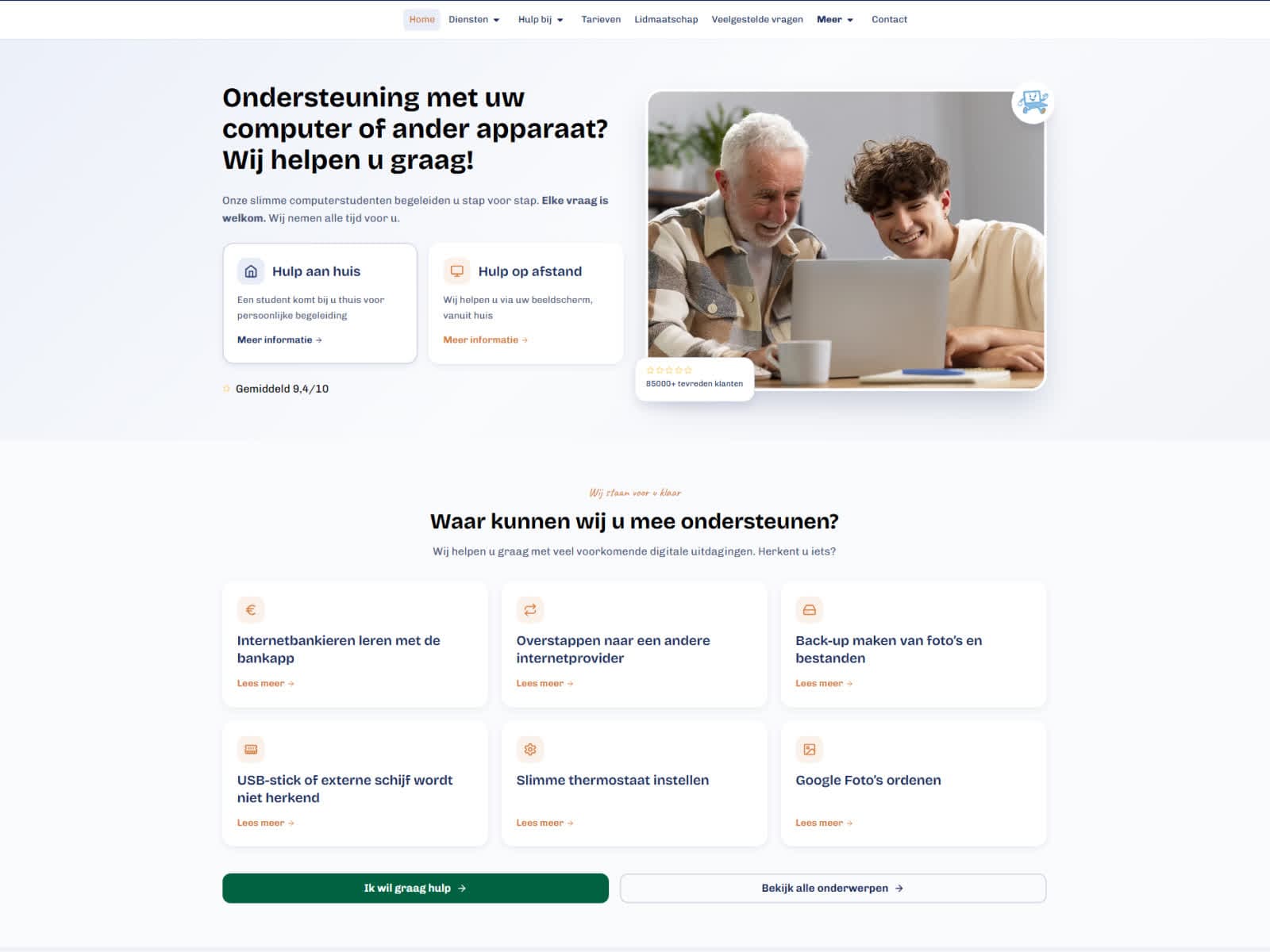 staging.uwcomputerstudent.nl homepage screenshot