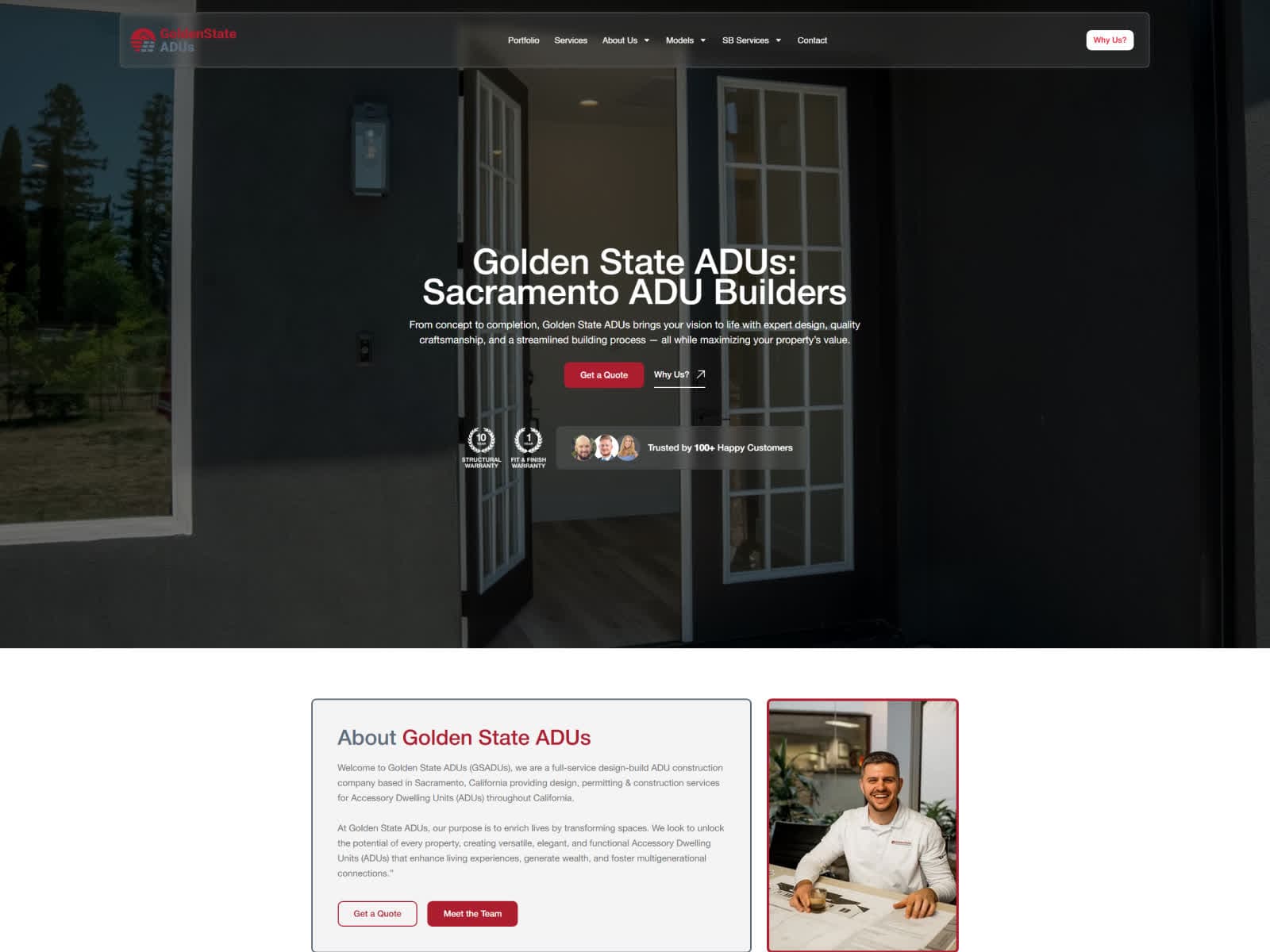 gsadus.com homepage screenshot