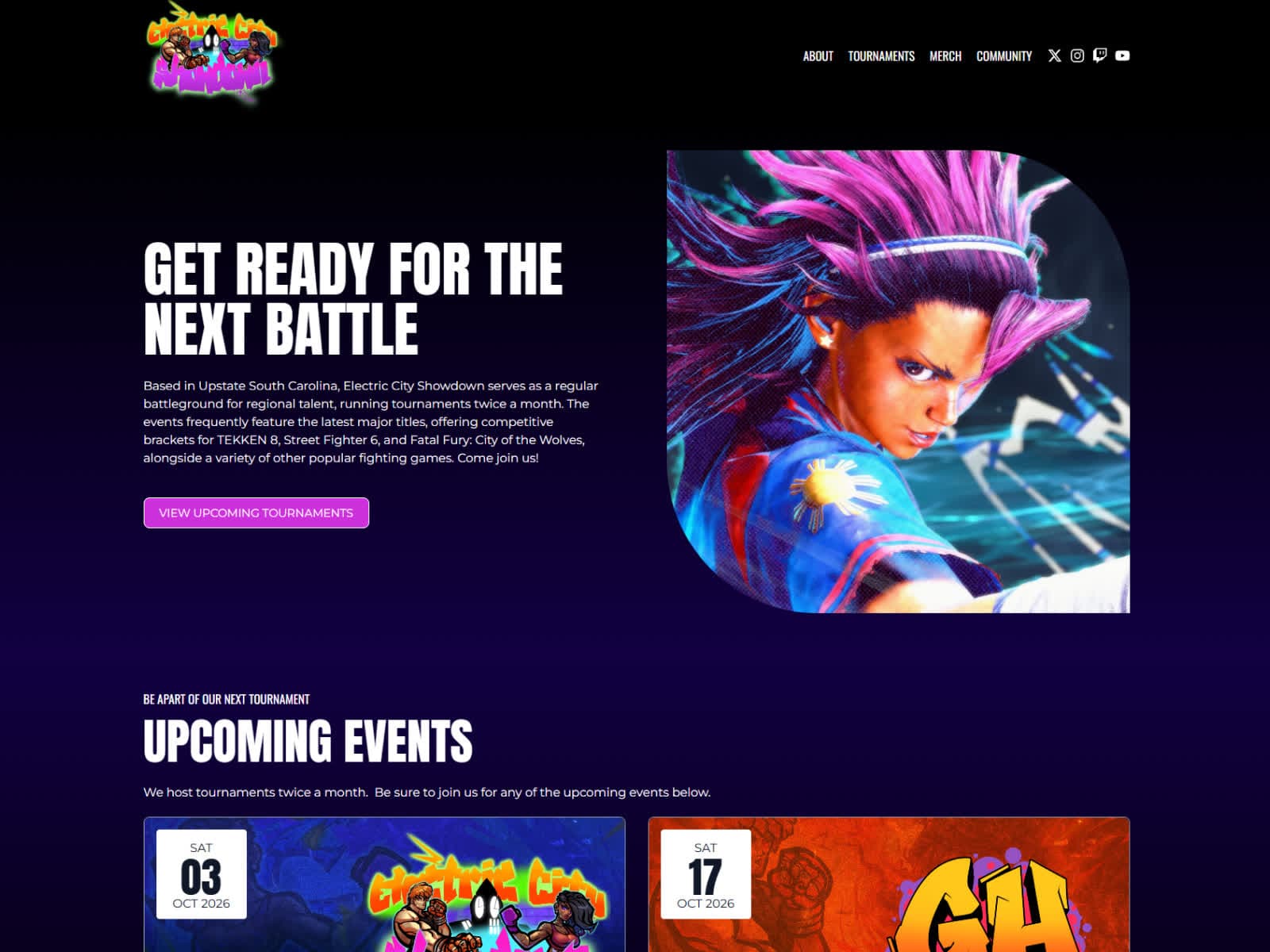 ecityshowdown.com homepage screenshot
